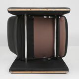 Exceptional De Sede DS50 lounge chair in black leather, Switzerland ca. 1980