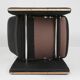 Exceptional De Sede DS50 lounge chair in black leather, Switzerland ca. 1980