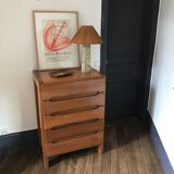 Solid elm chest of drawers Maison Regain