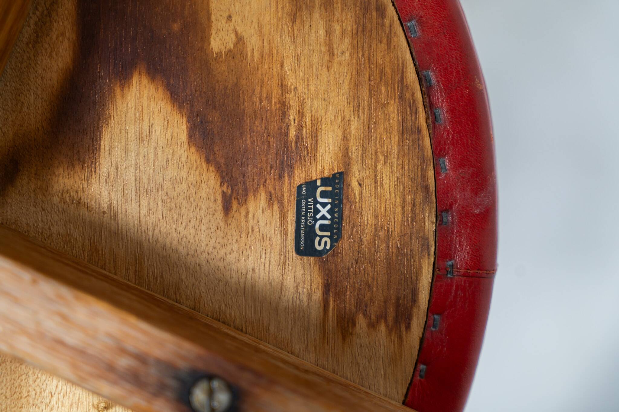 Very rare set of stools by Uno & Östen Kristiansson for Luxus Vittsjö