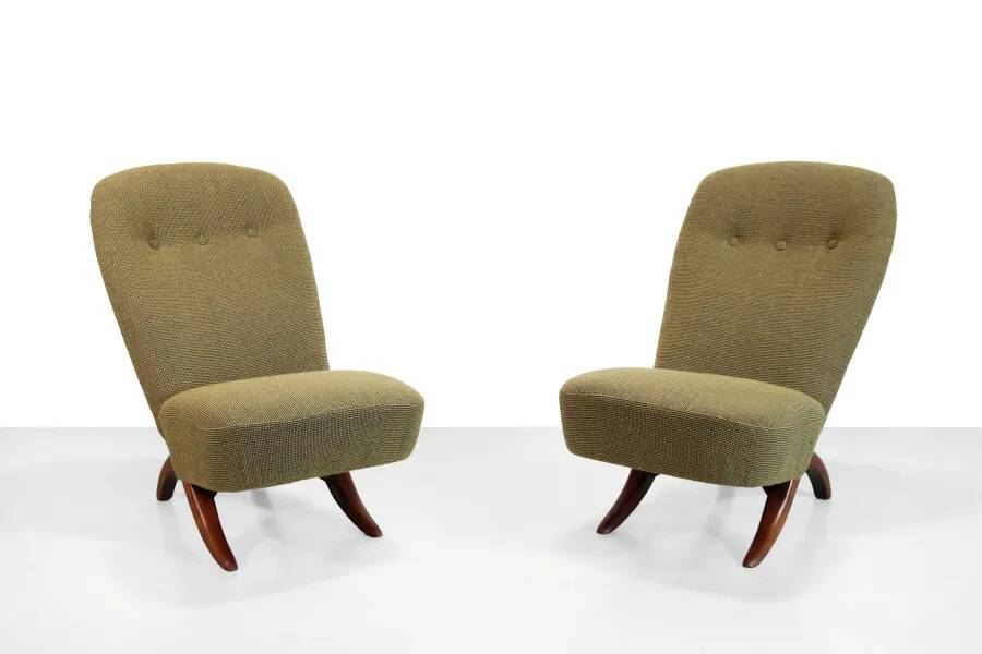 Ensemble de deux chaises Congo par Theo Ruth pour Artifort, 1960