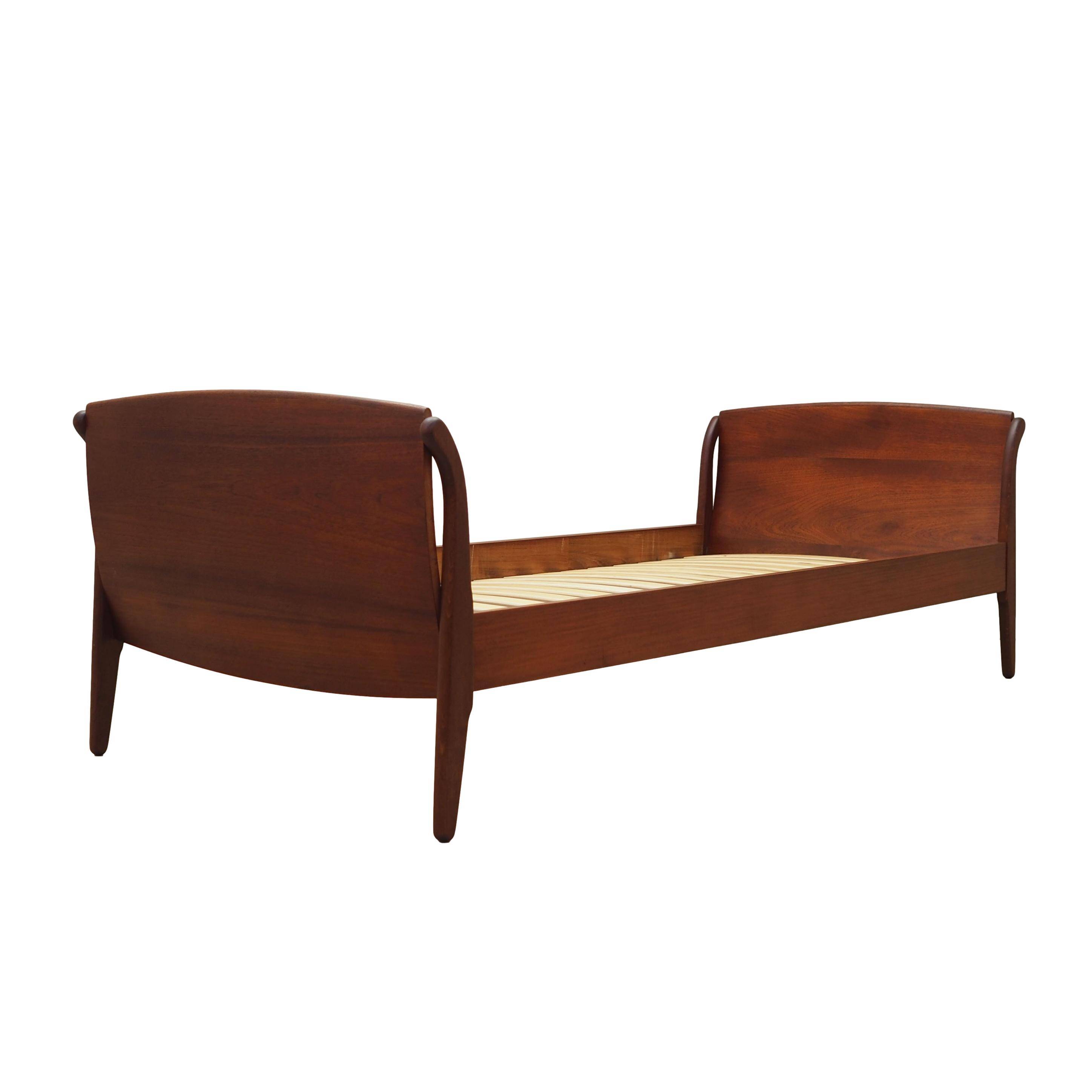 Teak bed, Danish design, 1970s, production: Denmark