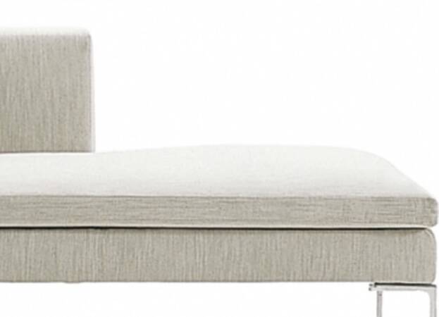 High-end chaise longue, 3-seater wool sofa