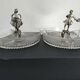 Old small glass and tin servants.