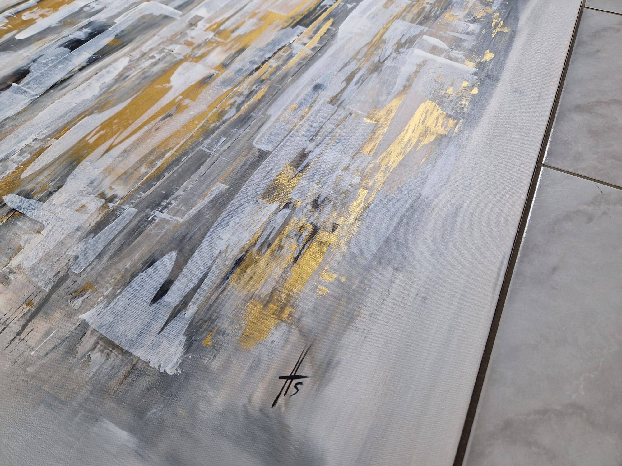 Abstract painting table