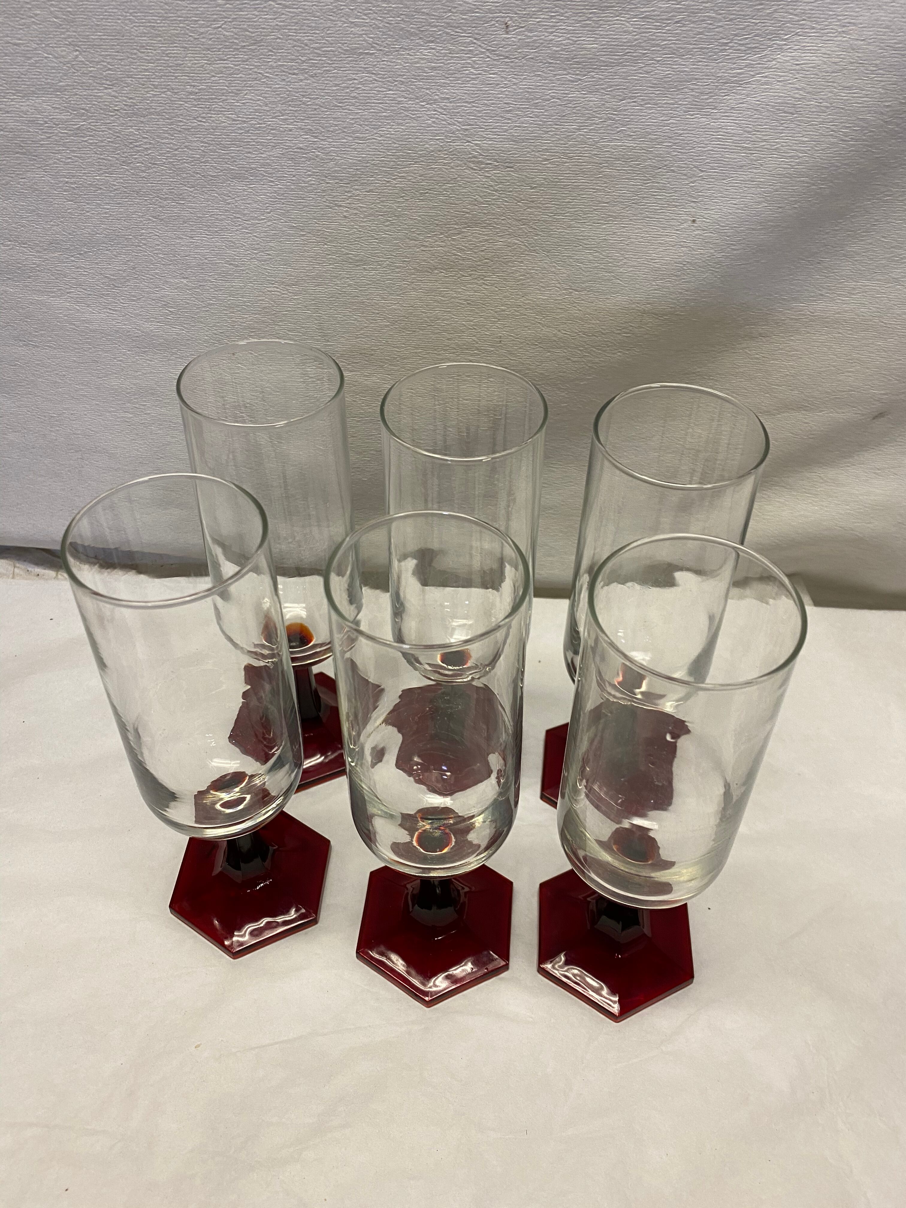 Set of 6 vintage flutes