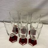Set of 6 vintage flutes
