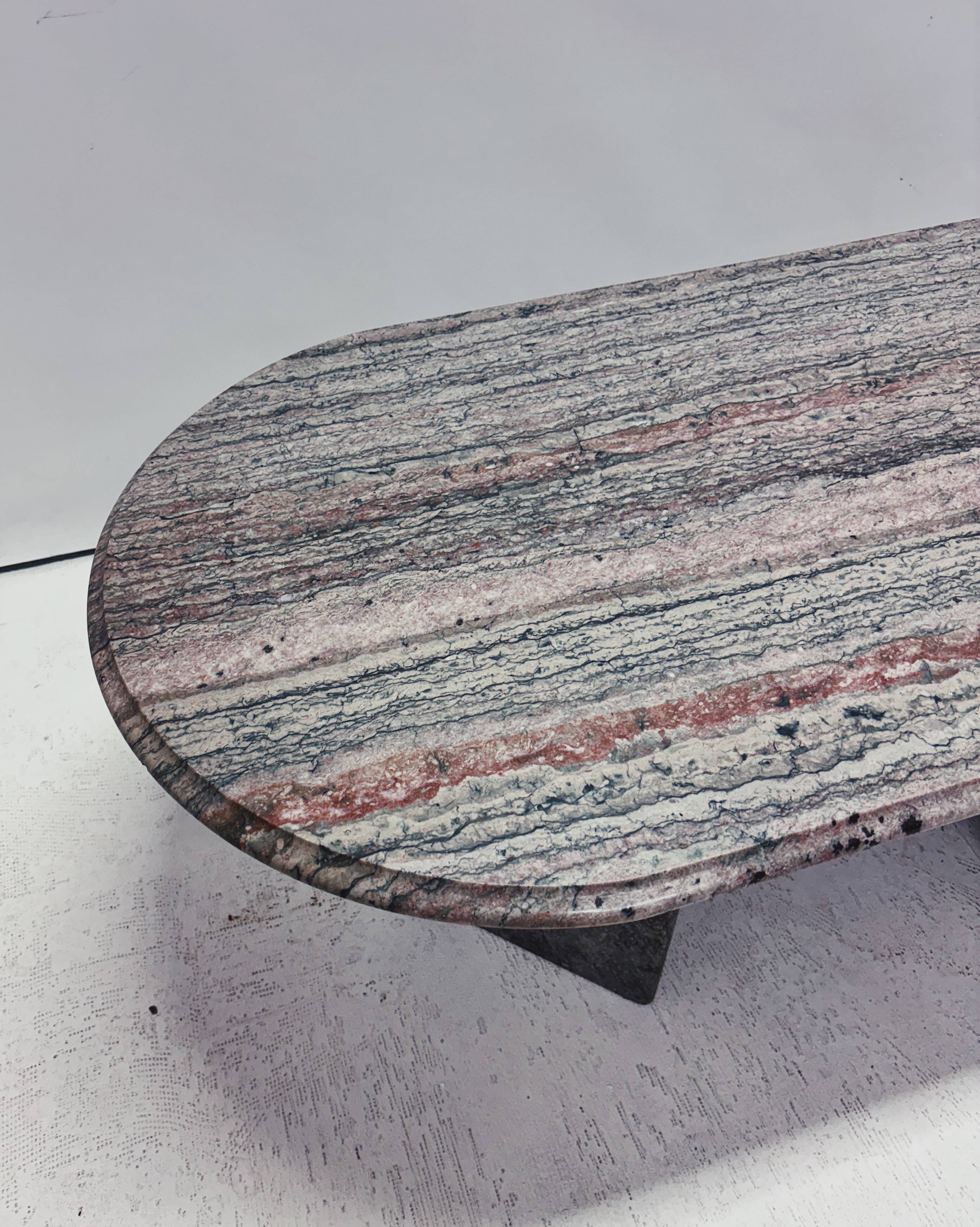Oval vintage coffee table