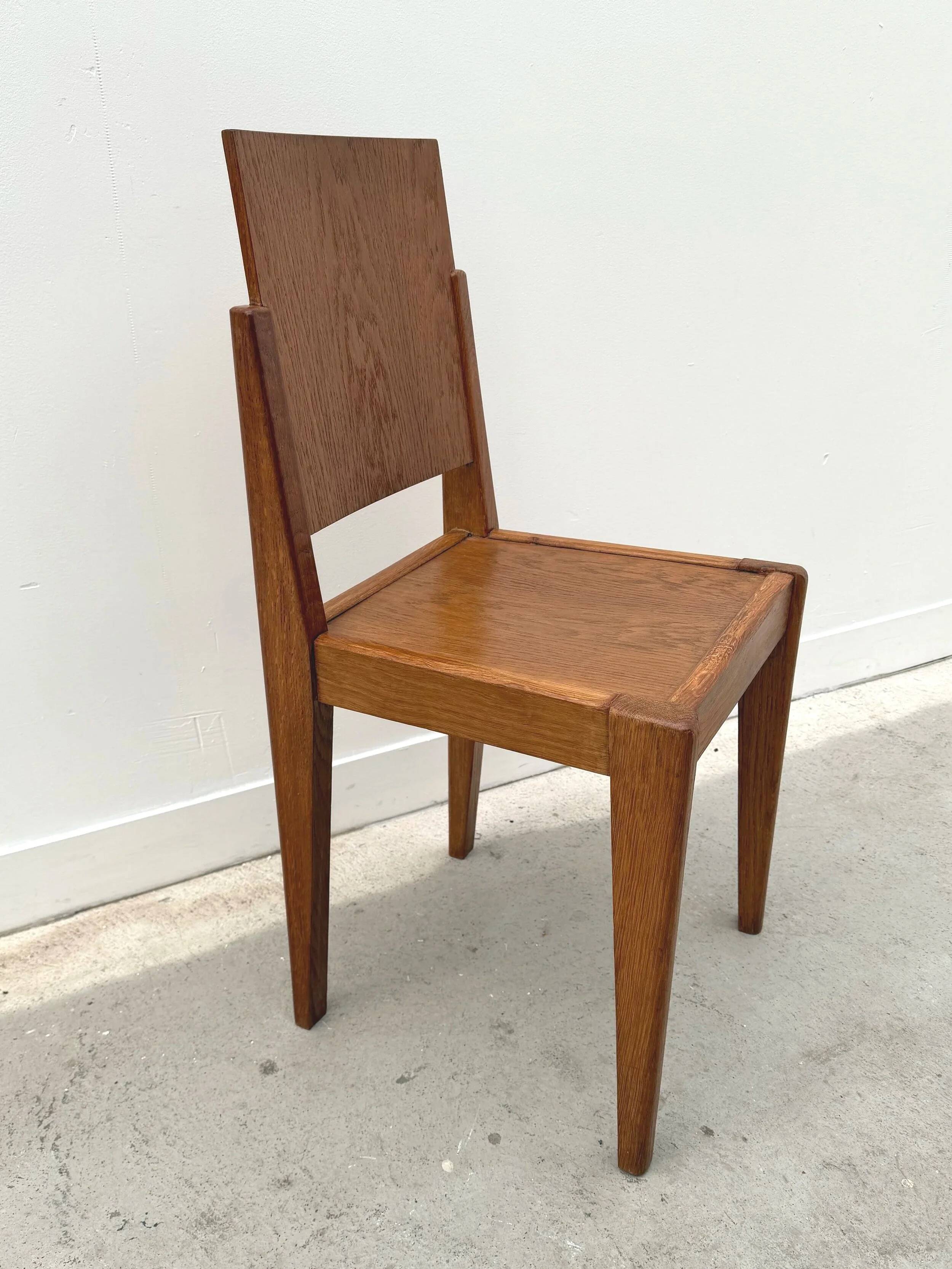 Wooden chair, France 1950