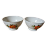 2 old vintage sarreguemines bowls