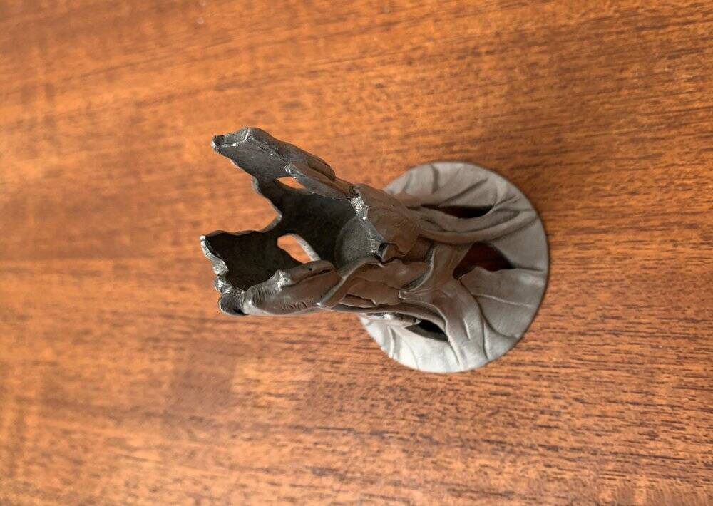 Vintage Ornamental Candle Holder by Seagull Pewter, Canada, 1990s