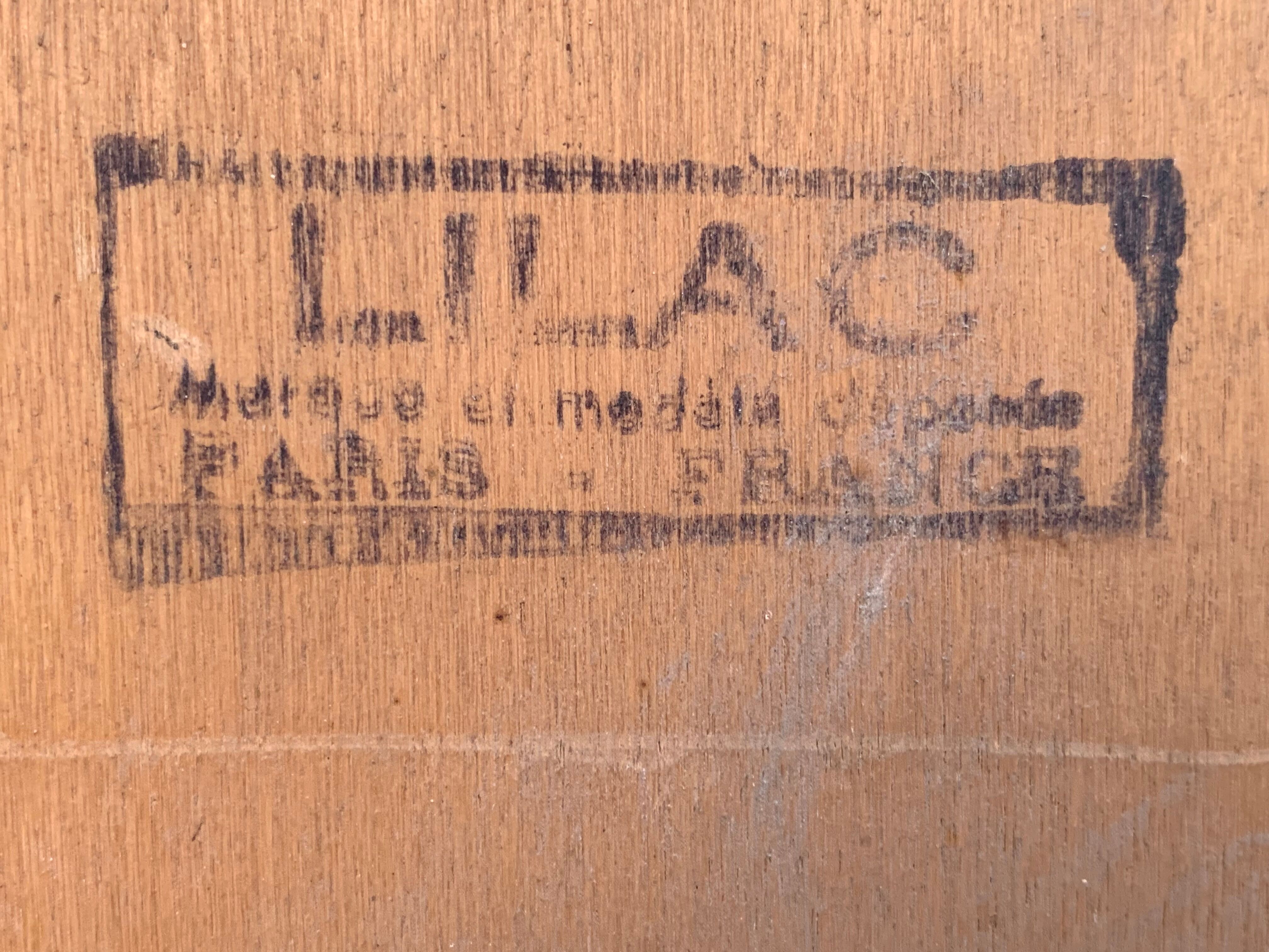 Vintage chest of drawers wood and rattan patina turquoise 1950