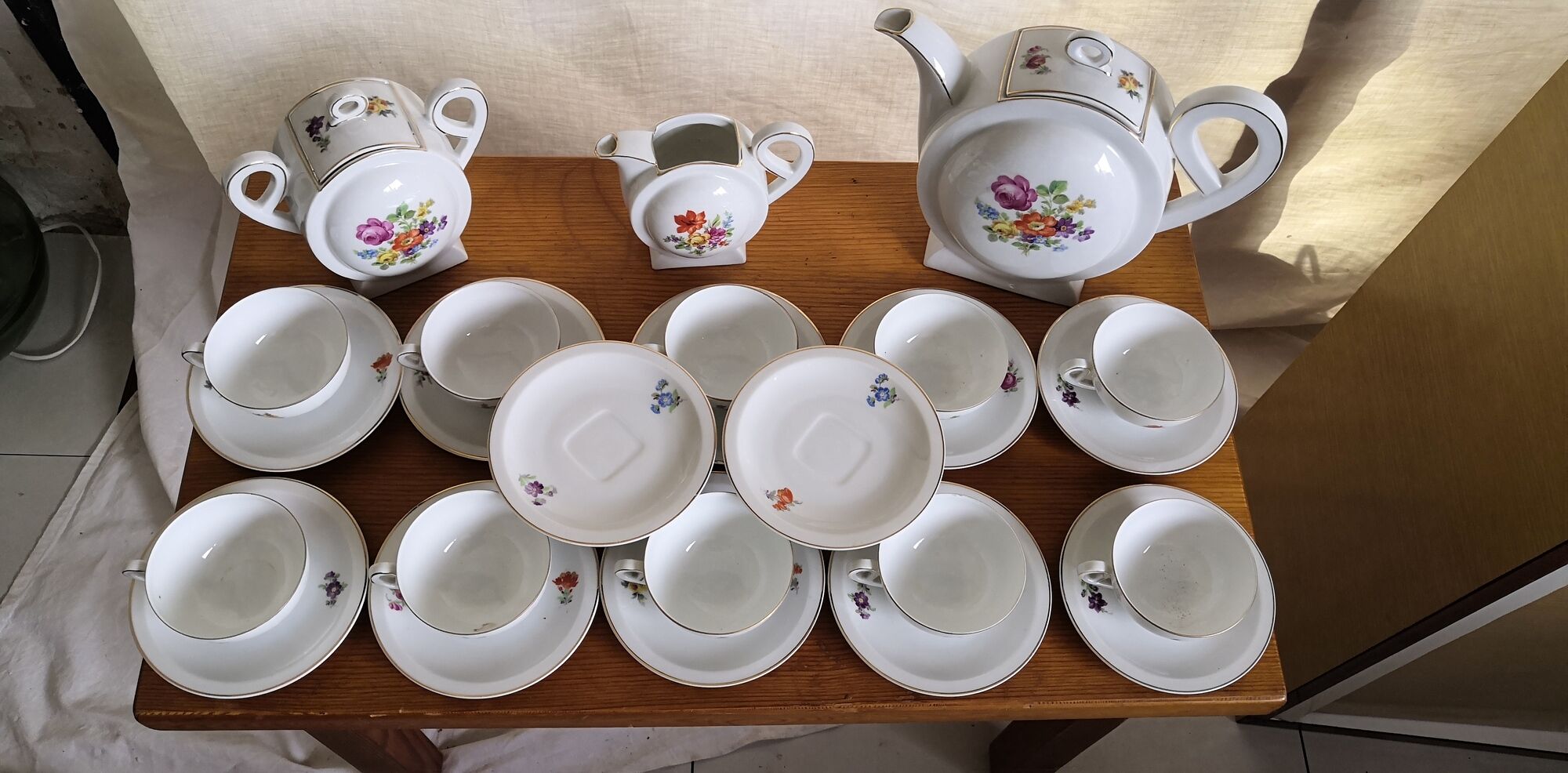 Epiag porcelain coffee service art deco czechoslovakia vintage 1920 1930