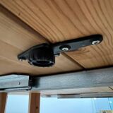 French design pine table and chair set from the 70s brutalist vintage arcs