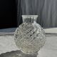 Small glass ball vase with diamond points H15