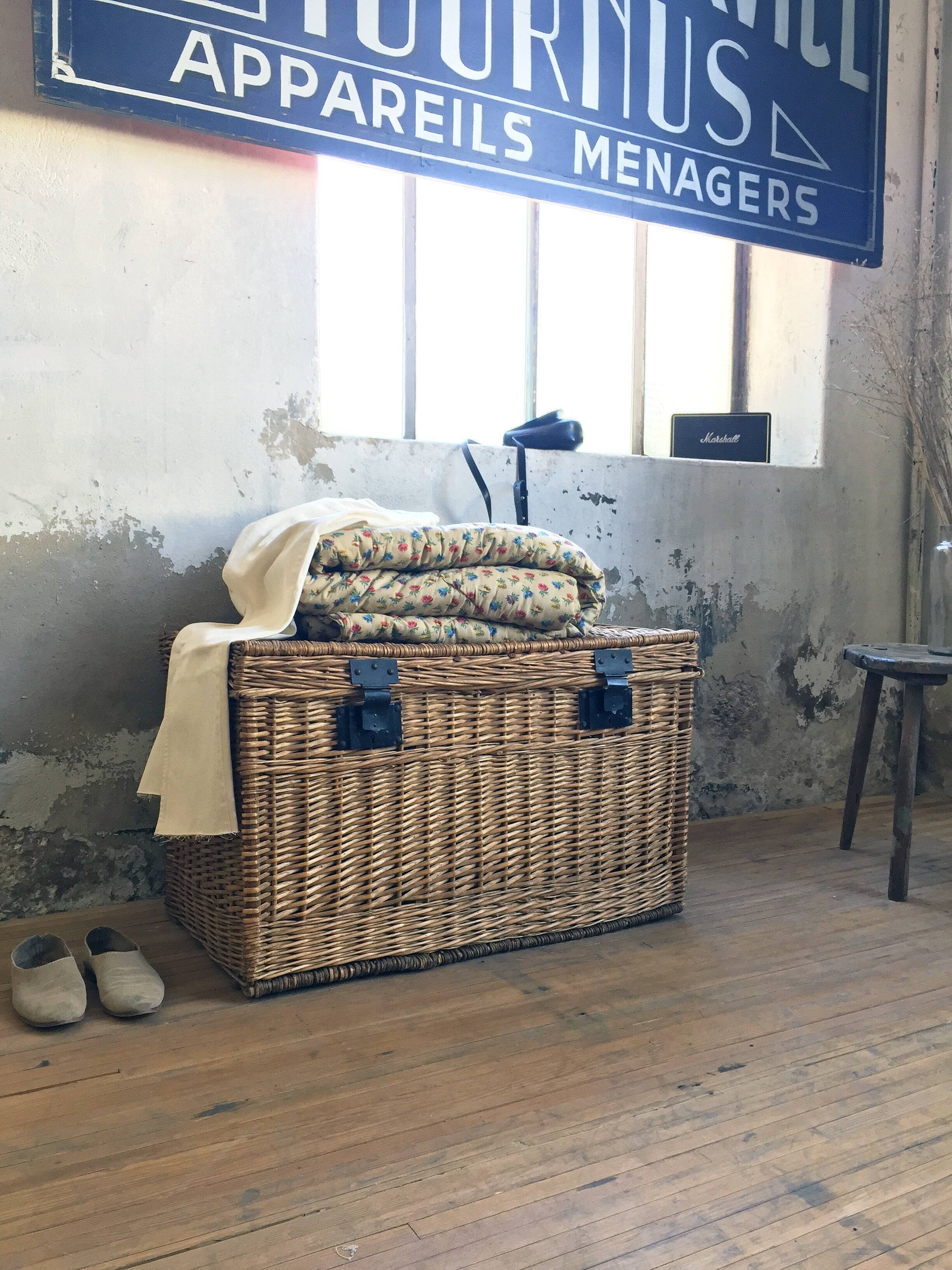Travel Wicker trunk