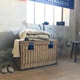 Travel Wicker trunk