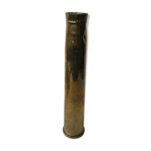 Vase en forme obus laiton