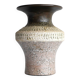 Brutalist ceramic vase in Scandinavian modernist style from the mid-century by Thomas Hellström for Nittsjö, Sweden.