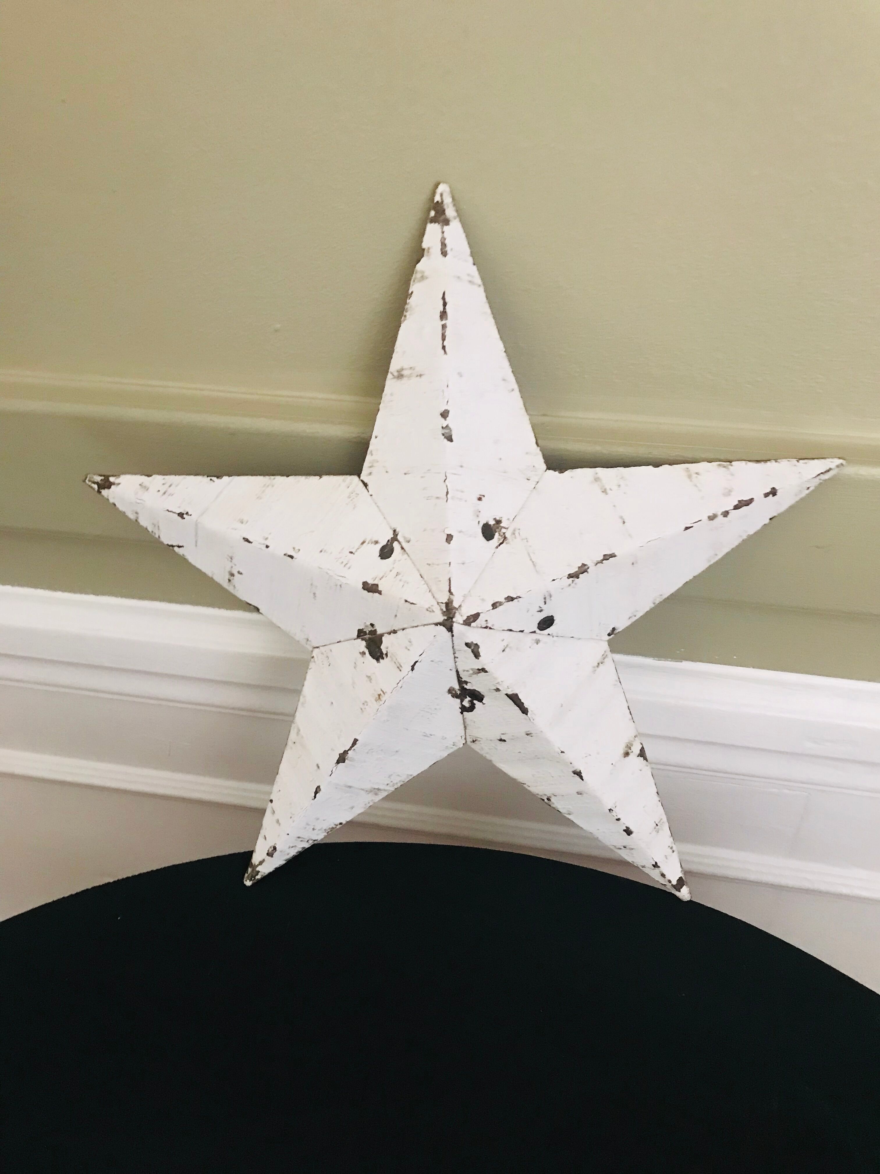 Authentic Amish star USA white 30 cm