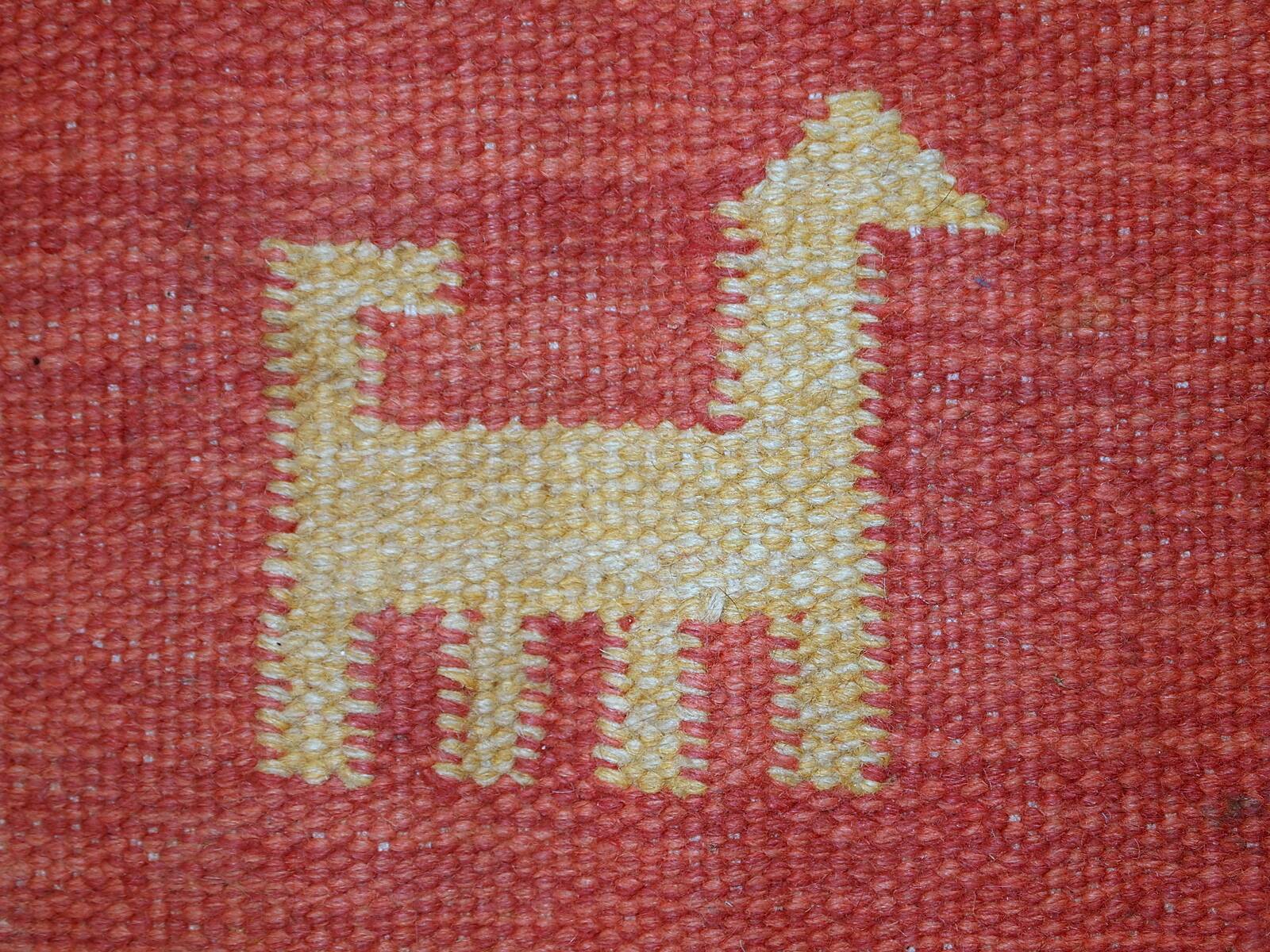 Kilim vintage fait main Gabbeh persan 171cm x 229cm (1960s)