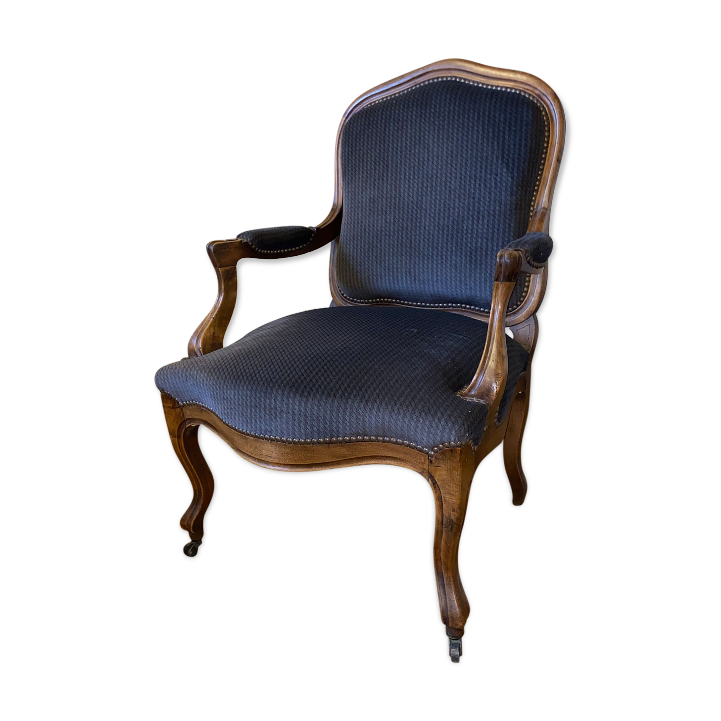 Voltaire armchair in walnut Louis Philippe
