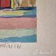 Lithograph, at the little bar, Beaujolais Nouveau, artist's proof, numbered signed, 76 x 55 cm