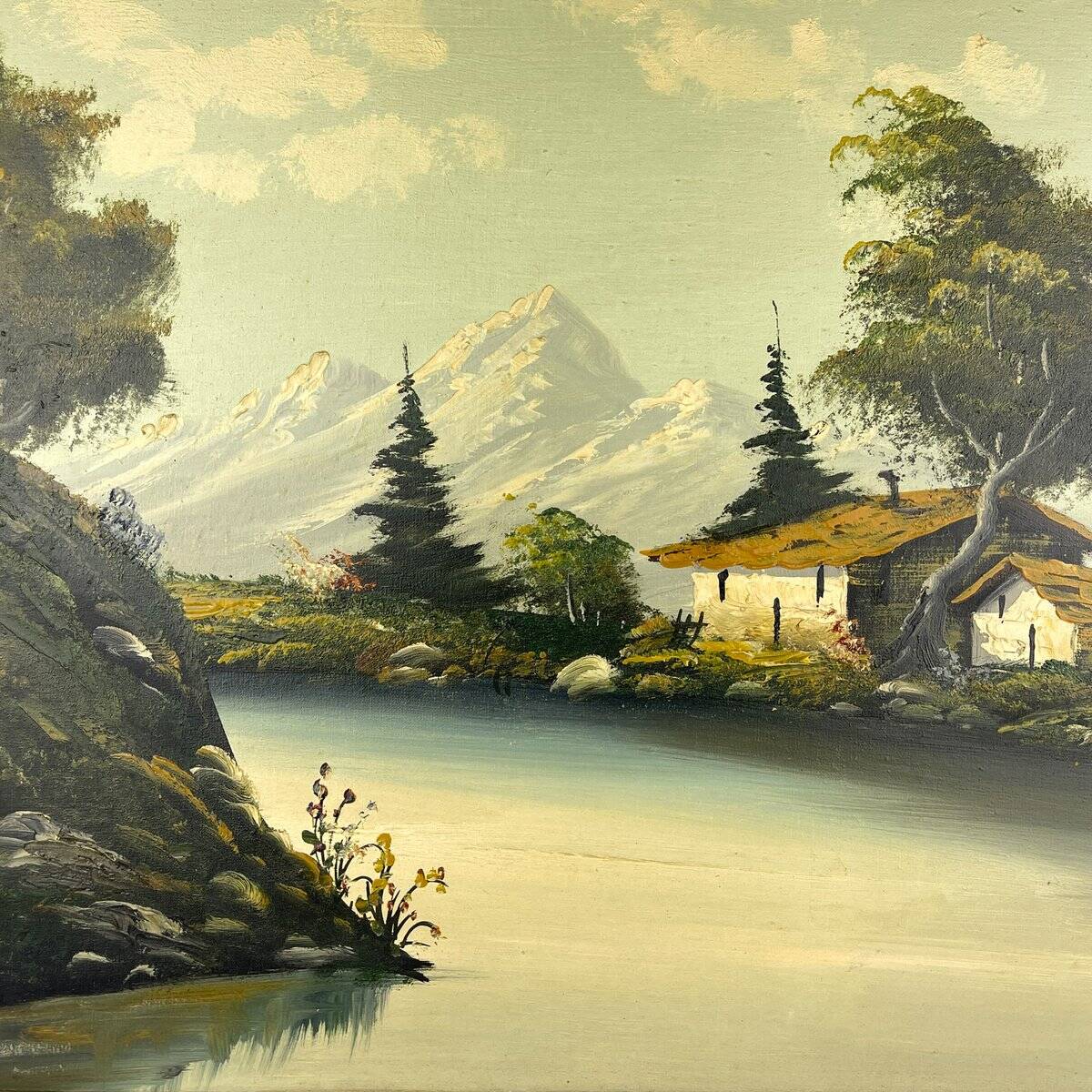 G. Taverna, Grand Landscape, 19th century, Oil on Canvas, Framed