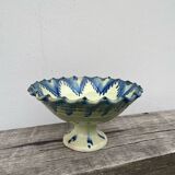 Ceramic fruit bowl on foot