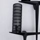 Pair of sculpted lacquered bronze wall lights, Arlus