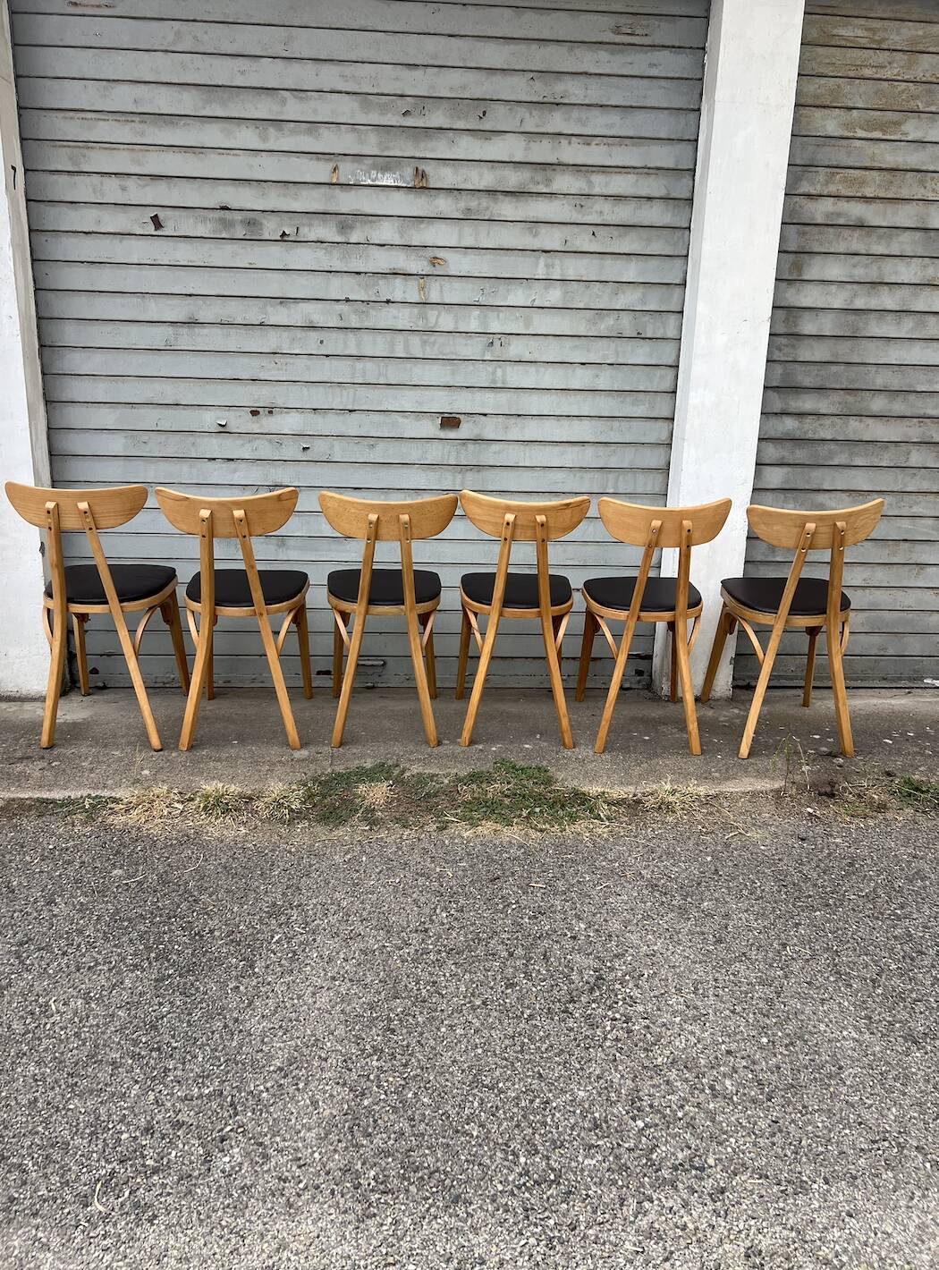 6 chairs model Banane stamped Lutherma 5 chairs model Banane stamped
