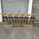 6 chairs model Banane stamped Lutherma 5 chairs model Banane stamped