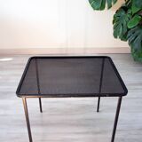 Coffee table from the 1950s, perforated metal attributed to M Matégot