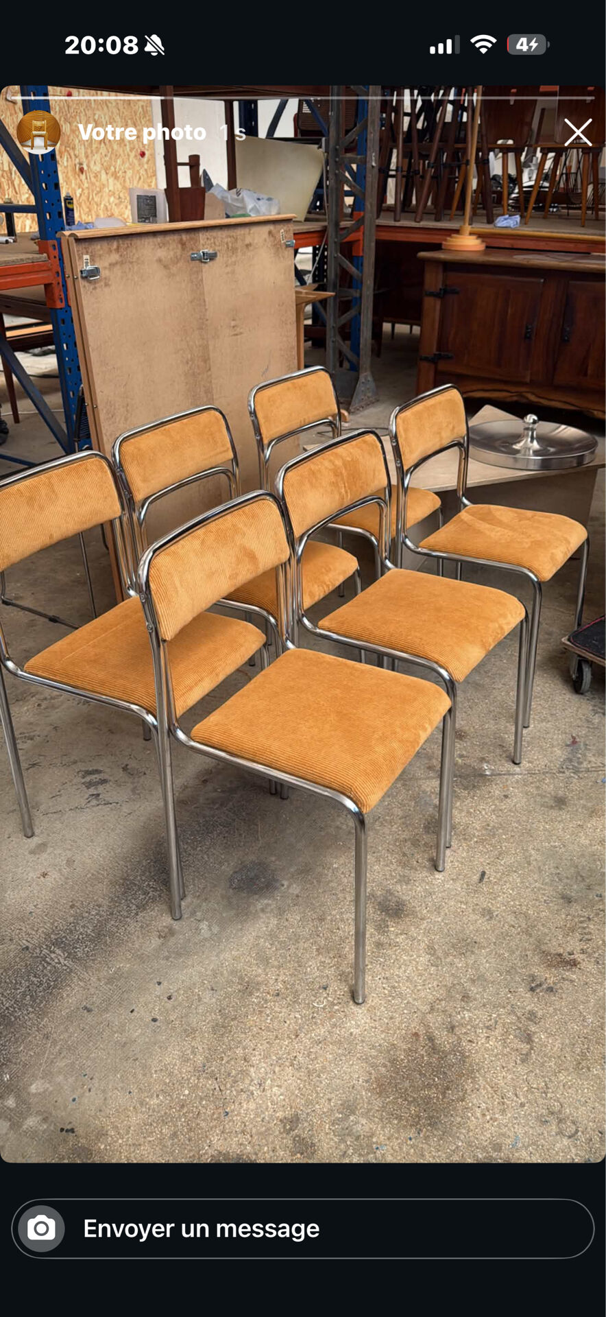 Chrome chairs