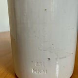 Bottle in white glazed ceramic stoneware M.KM