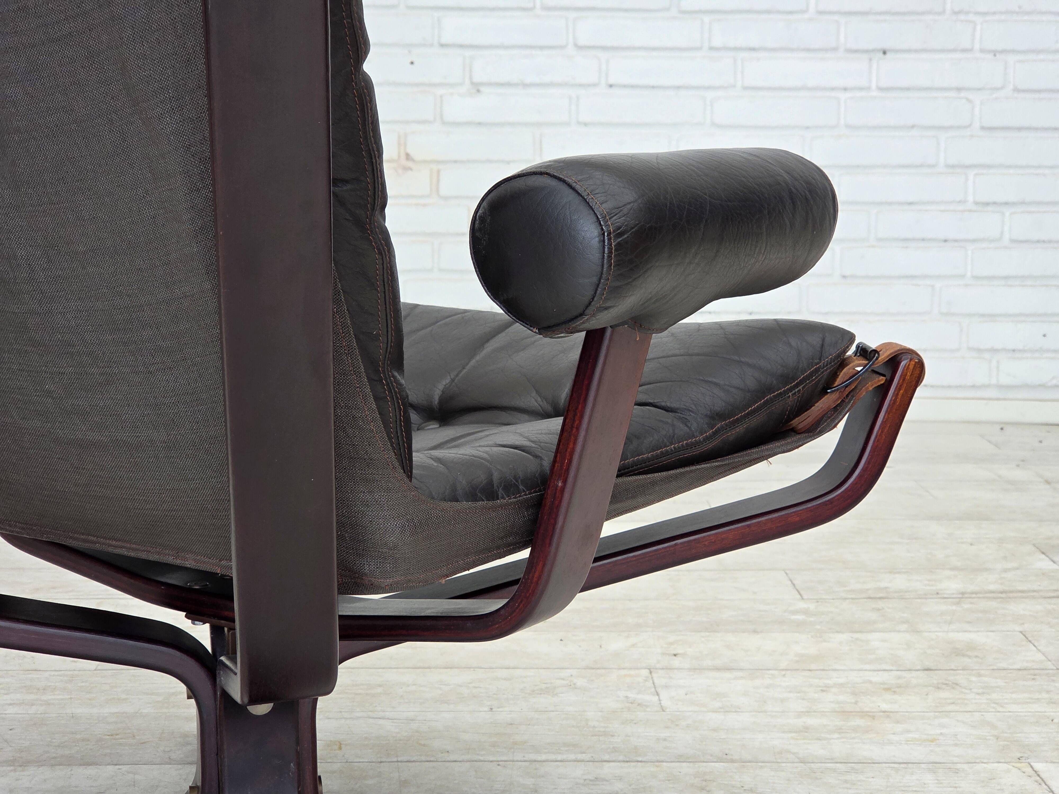 1970s, Norwegian design by Sigurd Ressel, lounge chair model "Falcon".