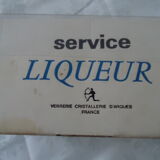 Vintage crystal arque liqueur service