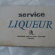 Vintage crystal arque liqueur service