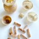10 vintage marble knife holders