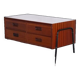 Scandinavian vintage console in teak and metal 1960