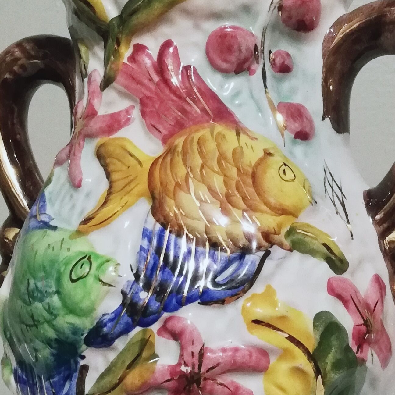 Ceramic vase signed Hubert Bequet