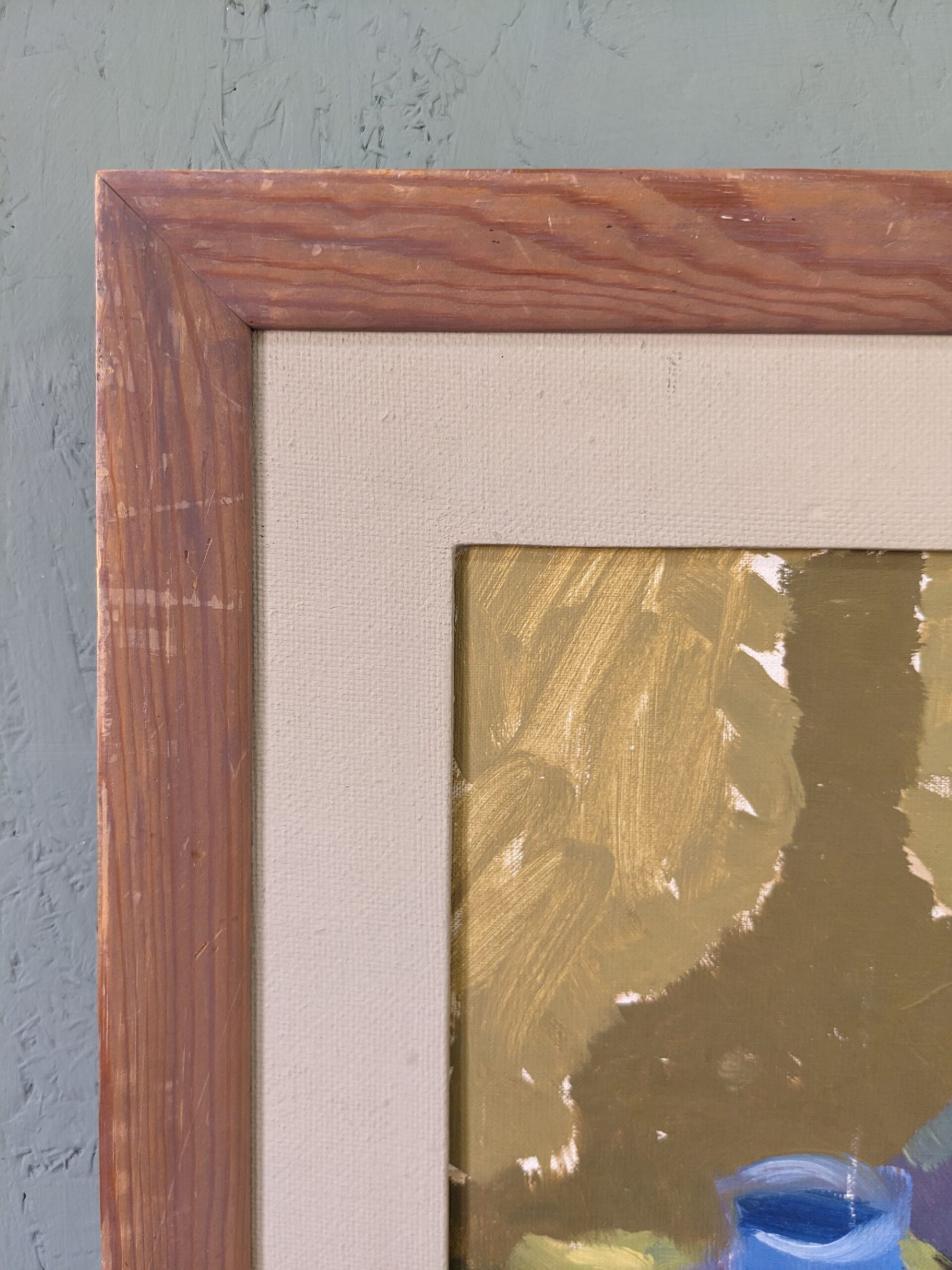 Mid-Century Modern Swedish "Lemons & Pots" Vintage Still Life Oil Painting, 1949