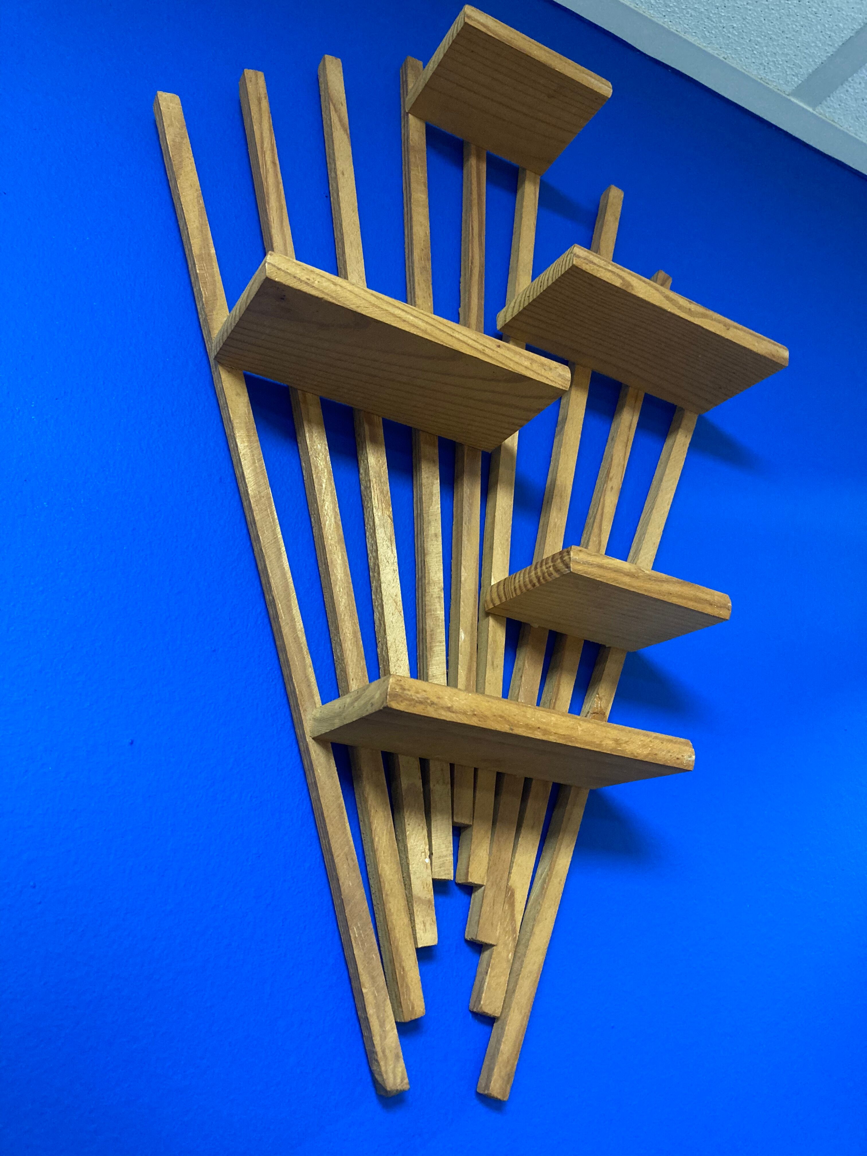 Pair of vintage wall shelves