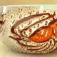 Soupière, plat, céramique émaillée Vallauris, poisson, crustacés, algues