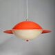 Vintage Two-Tone Pendant Lamp • UFO • Space Age • 1960