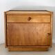Oak bedside tables (x2); Italy 60s