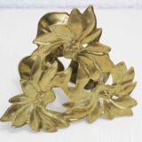Brass flower candle holder