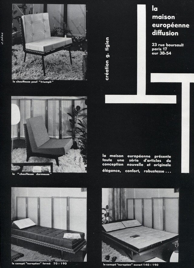 Georges Tigien armchair Tigien 1960