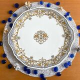 Plat à tarte ancien en faïence de gien