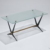Table basse en verre, angelo ostuni, 1950s